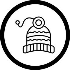 Knit hat Icon Design