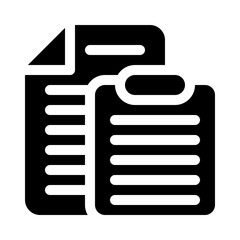 clipboard glyph icon