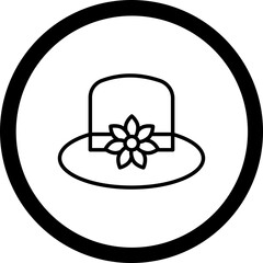 Fedora hat Icon Design