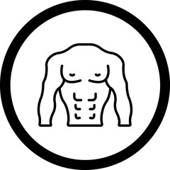 Body Builder Icon Design