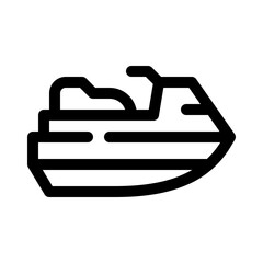 jet ski line icon