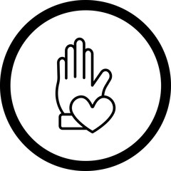Obraz premium Helping Hand Icon Design