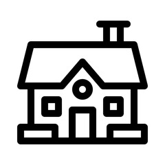cottage line icon