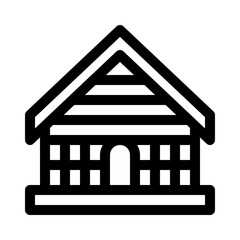 cabin line icon