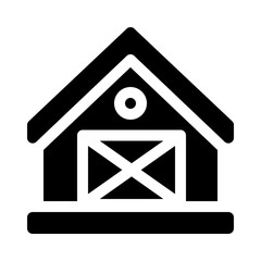 farm house glyph icon