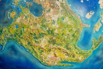 Intricate Map of North America