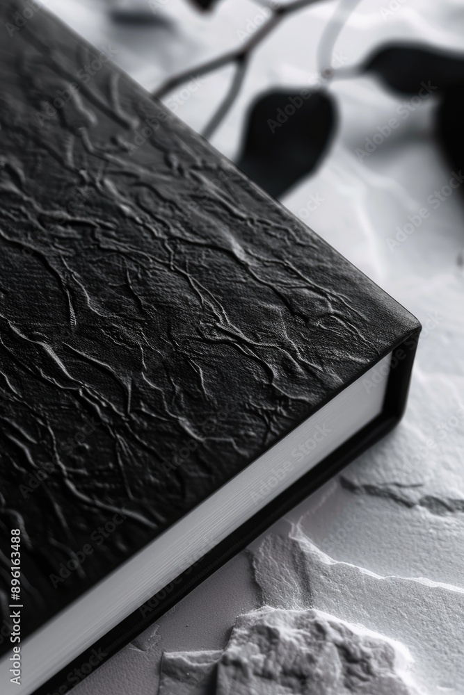 Aufkleber a close-up view of a book lying on a table