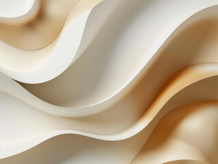 Abstract Tan Background, Generative AI Illustration