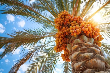 palm tree with cones