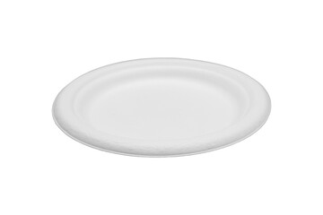 Disposable round pulp plate