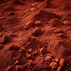Fototapeta premium Red soil background image