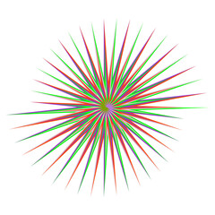 Obraz premium An abstract psychedelic spiral swirl shape design element.