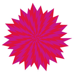 An abstract psychedelic spiral swirl shape design element.