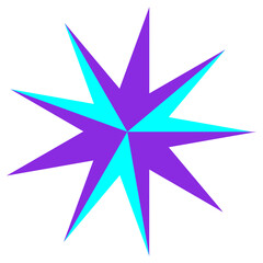 An abstract psychedelic spiral swirl shape design element.