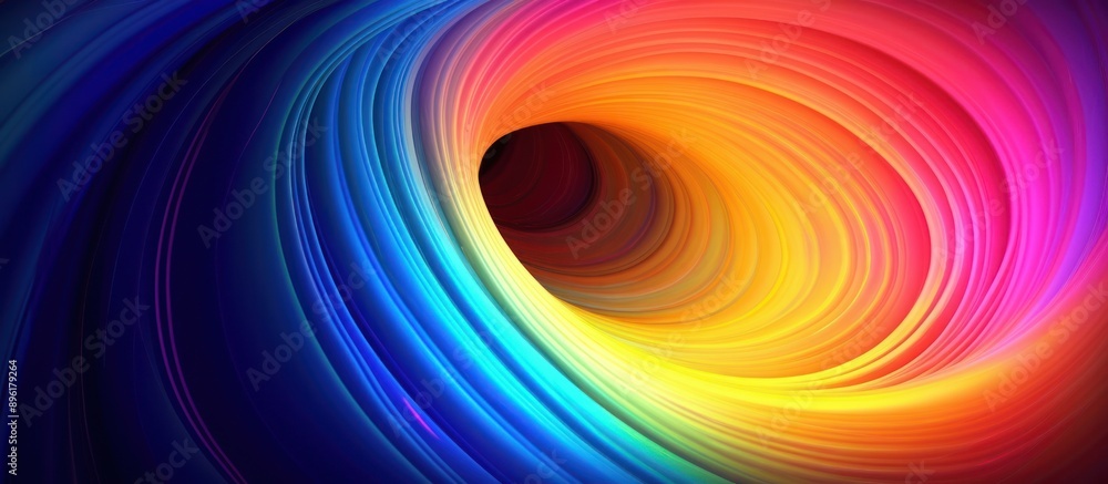 Wall mural Colorful Swirl Gradient. Water Multicolor Gradient Background