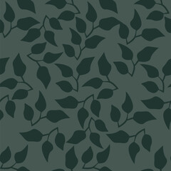 Seamless floral pattern, cute ditsy print with rustic motif. Pretty botanical design with small hand drawn flowers, sunflower, leaves on a light gentle background. Vector illustration