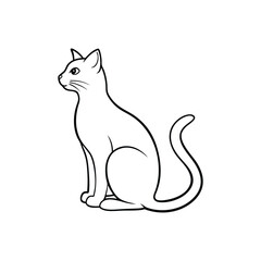 Cat silhouette vector design