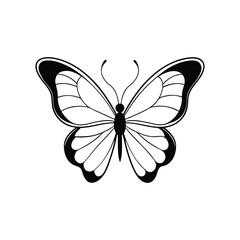 Butterfly silhouette vector design