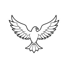 Eagle silhouette vector design