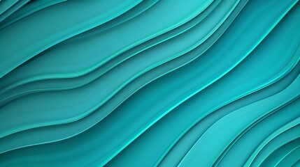 Obraz premium A smooth gradient background transitioning from deep blue to bright turquoise, with subtle, wave-like patterns, high-resolution photo, realistic photo, hyper realistic