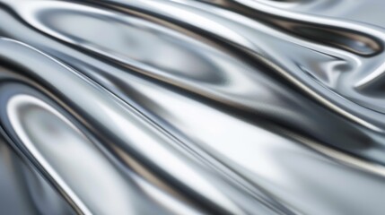 Fototapeta premium A shiny silver fabric with a pattern that looks like it's made of metal