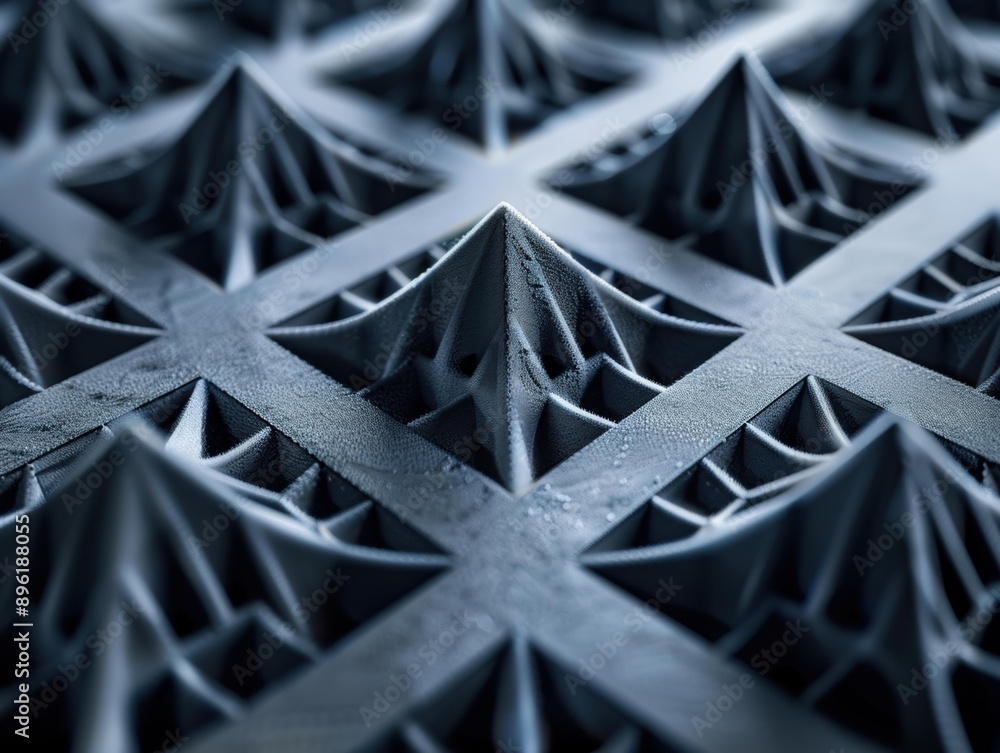 Poster a close-up of a textured surface with repeating patterns. ai.