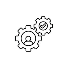 Management icon design with white background stock illustration