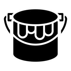 Paint Bucket Vector Glyph Icon Design