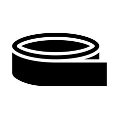 Tape Vector Glyph Icon Design