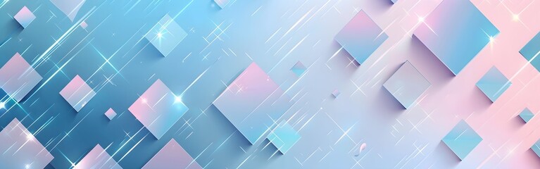 Luminous Fragments Geometric abstract background wallpaper digital transformation box square ai technology