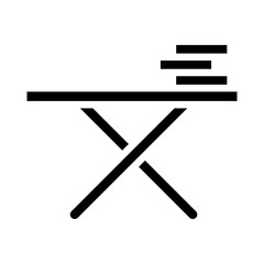 Ironing Board Vector Glyph Icon Design