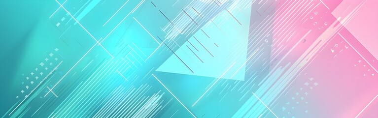 Fototapeta premium Luminous Fragments Geometric abstract background wallpaper