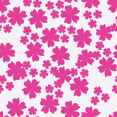 Beautiful floral pattern in vintage folk style. Hand-drawn flowers, leaves, berries on a dark background. Creative botanical backdrop for prints, wallpapers, fabrics