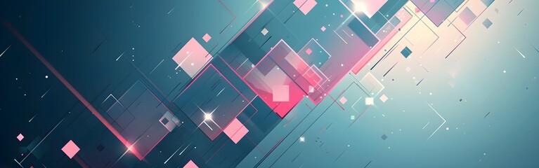 Luminous Fragments Geometric abstract background wallpaper