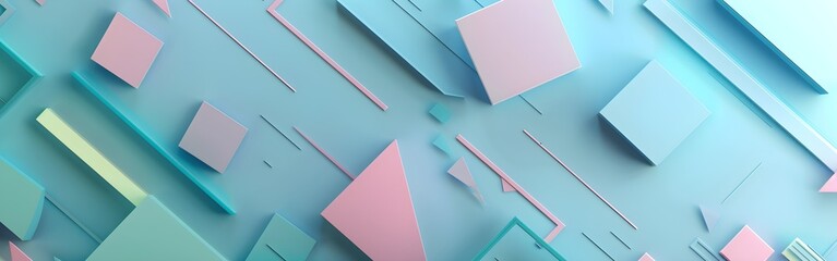 Luminous Fragments Geometric abstract background wallpaper