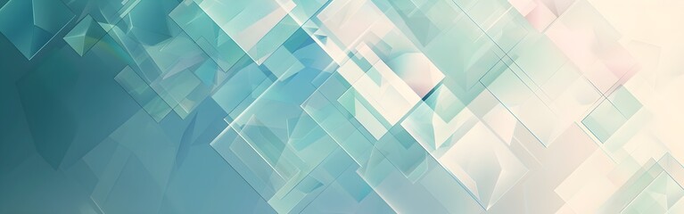 Fototapeta premium Luminous Fragments Geometric abstract background wallpaper