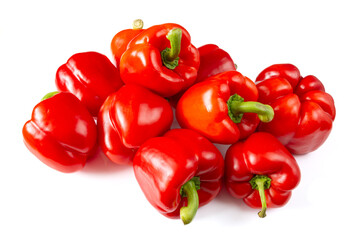papryka czerwona na białym tle