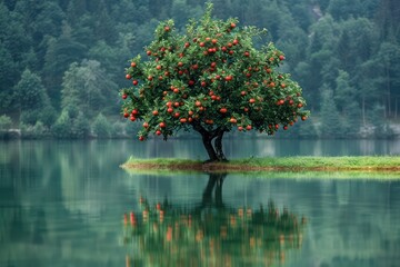 tree in the lake