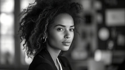 corporate woman posing confident look