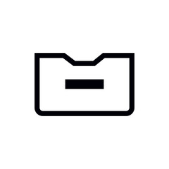 storage container outline icon vector eps