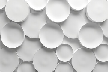 Abstract geometric circles white background