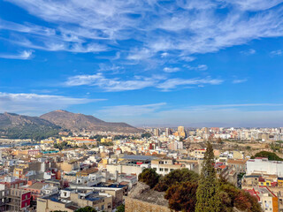 Panorama of the spanish City Cartagena