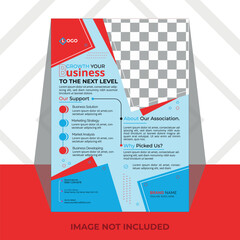 Business flyer template with abstract background style and modern concept Presentation.