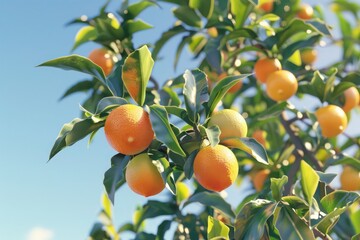 orange tree with fruits