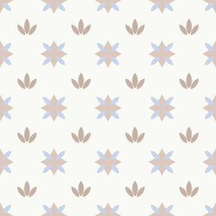 Pastel sweet geometric tile textile pattern background