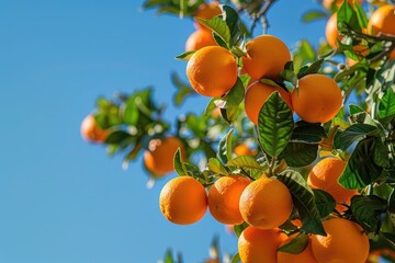 oranges on tree