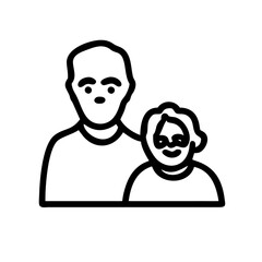 Familie Oma Opa Symbol Großeltern Icon 