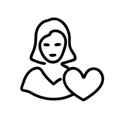 Frau mit Herz Ehefrau, Oma, Mutter 