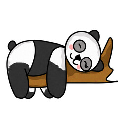 panda sleeping