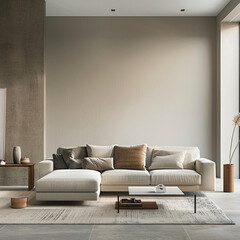 the unique blend of functionality and style in a living room adorned with minimalist scandinavian sofa furniture.